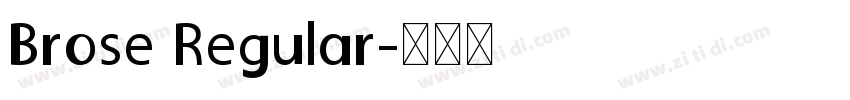Brose Regular字体转换